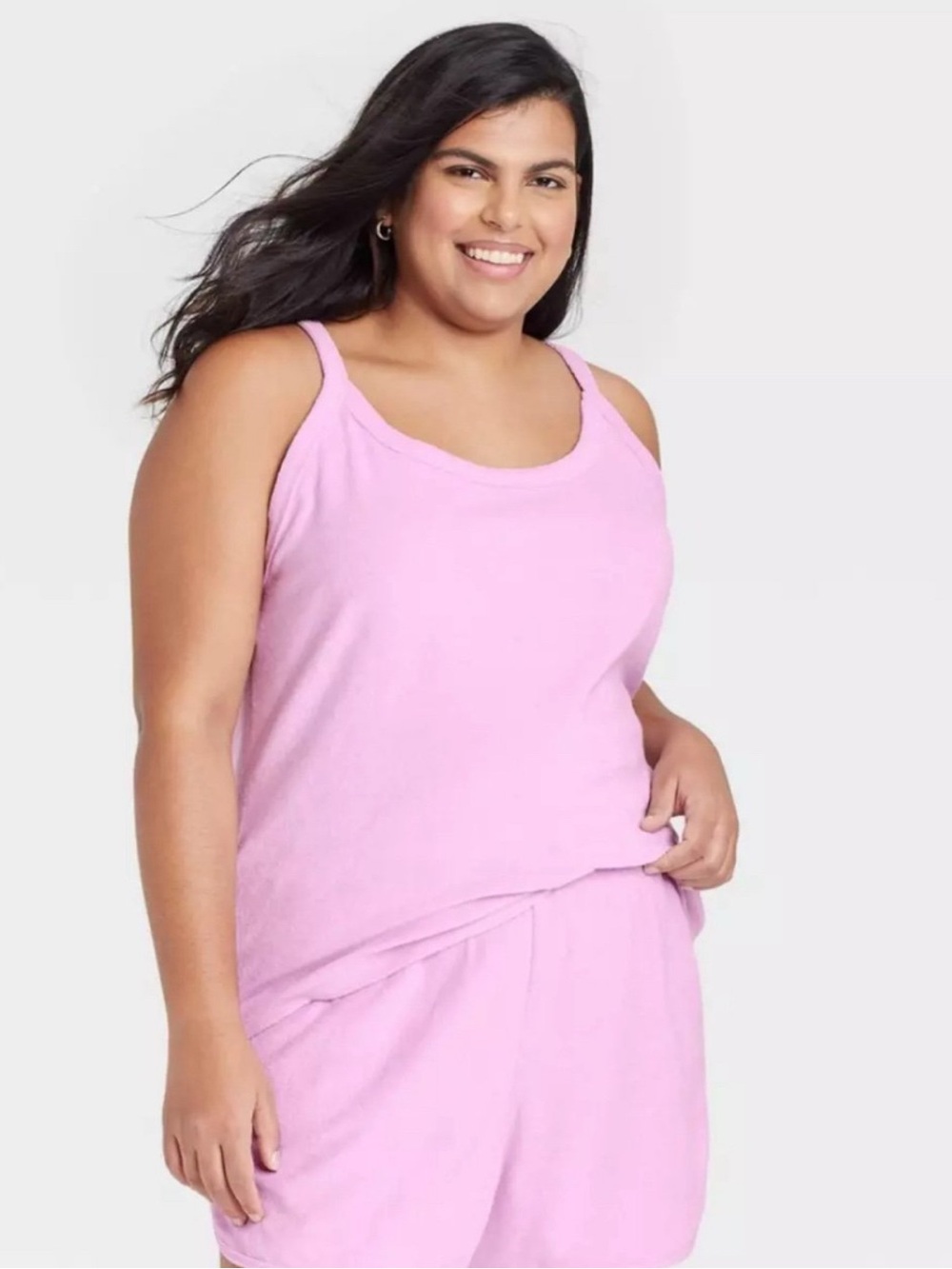 NWT Ava & Viv Lavender Terrycloth Tank Top X